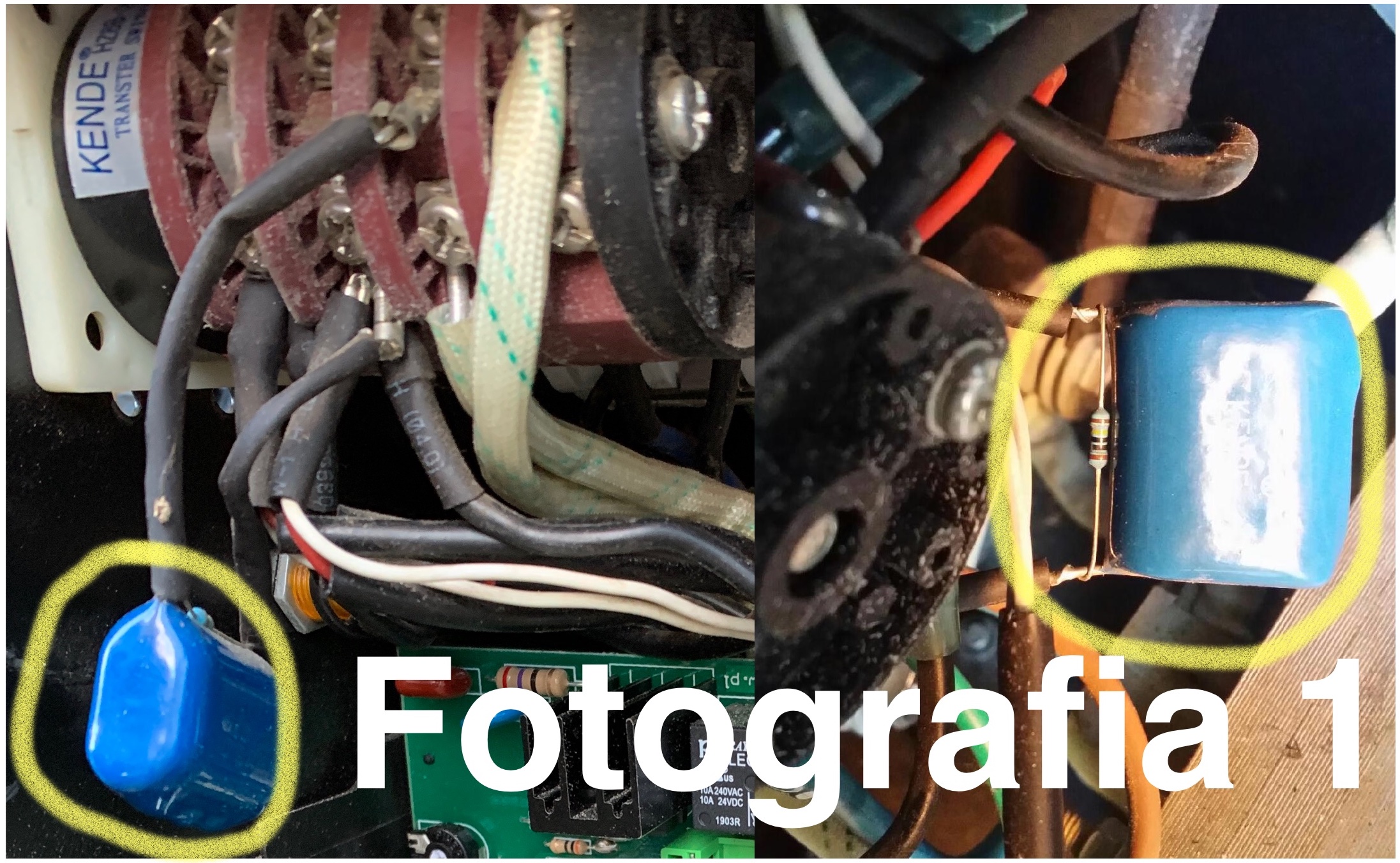 Kondensator na przełączniku