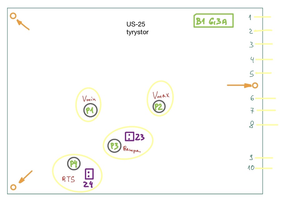 US25 tyrystor